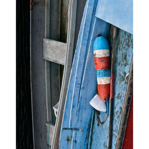 Wooden Rowboats XIV Black Modern Wood Framed Art Print with Double Matting by Perry, Rachel