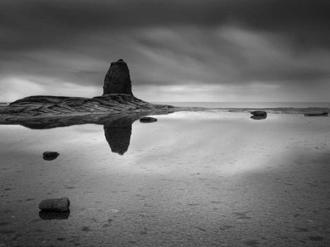 Black Nab Black Ornate Wood Framed Art Print with Double Matting by Henson, Martin