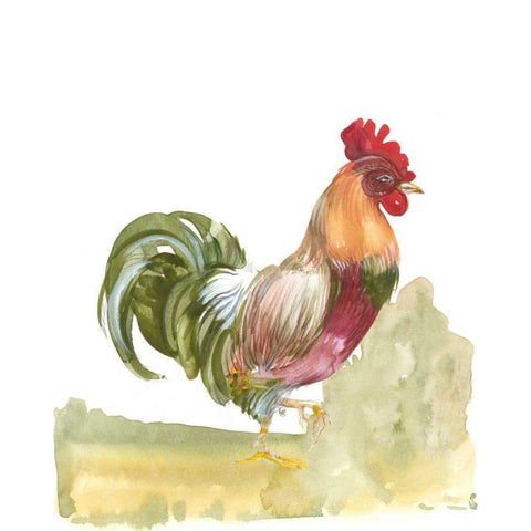 Down Home I White Modern Wood Framed Art Print by Della-Piana, Elissa