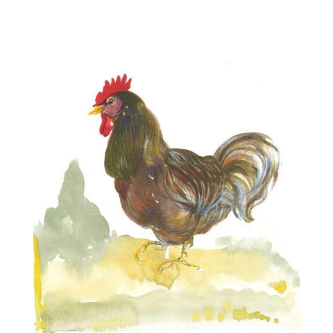 Down Home II Black Modern Wood Framed Art Print with Double Matting by Della-Piana, Elissa