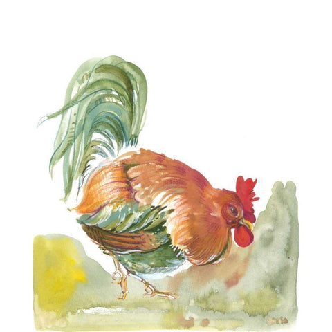 Down Home III White Modern Wood Framed Art Print by Della-Piana, Elissa