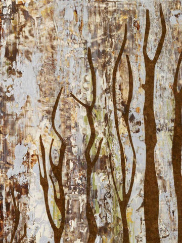 Butterfly Tree I White Modern Wood Framed Art Print with Double Matting by Avondet, Natalie