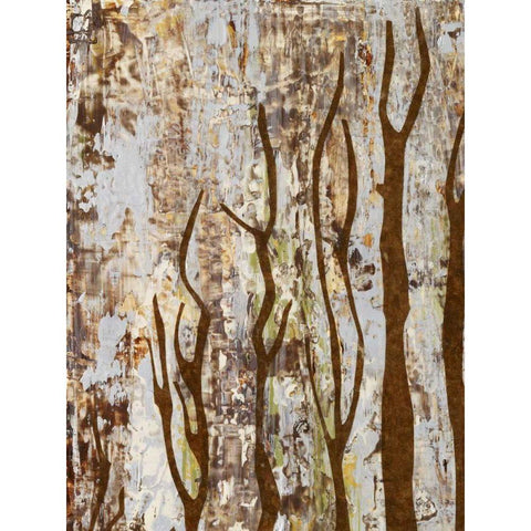 Butterfly Tree I Gold Ornate Wood Framed Art Print with Double Matting by Avondet, Natalie