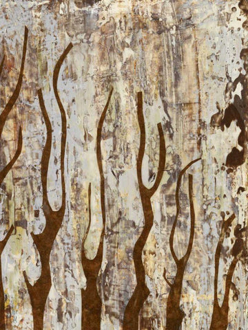 Butterfly Tree II Black Ornate Wood Framed Art Print with Double Matting by Avondet, Natalie