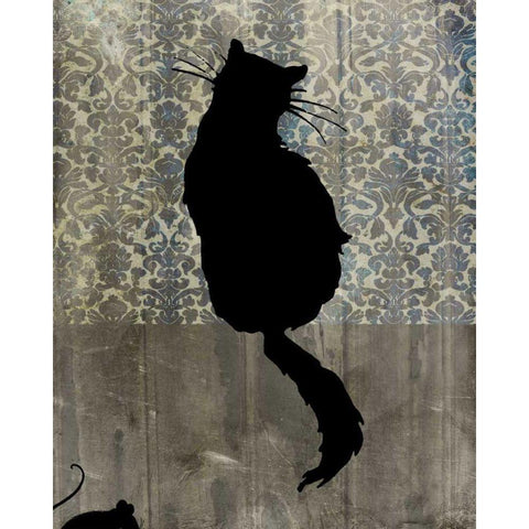 Mouse Hunt I White Modern Wood Framed Art Print by Ludwig, Alicia