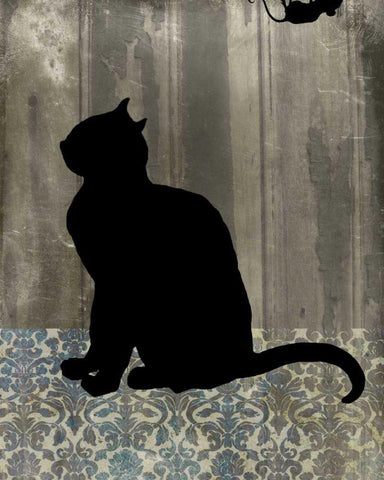 Mouse Hunt II White Modern Wood Framed Art Print with Double Matting by Ludwig, Alicia