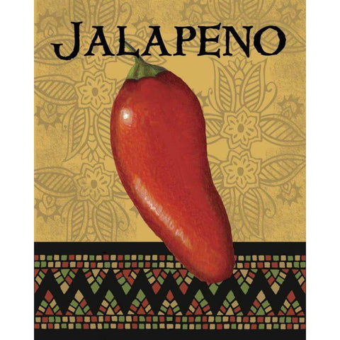 Chili Peppers I Black Modern Wood Framed Art Print by Max, Louise