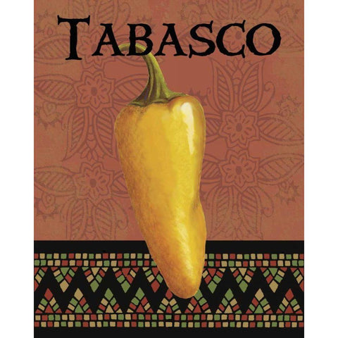 Chili Peppers III White Modern Wood Framed Art Print by Max, Louise