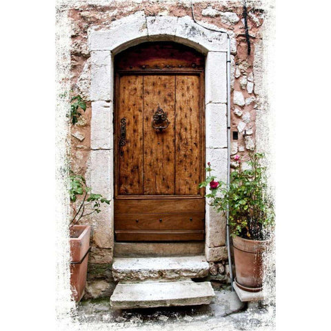 Doors of Europe V Black Modern Wood Framed Art Print with Double Matting by Perry, Rachel