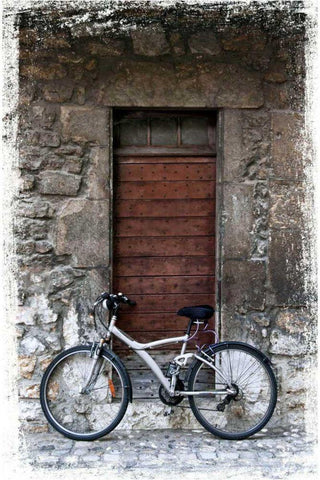 Doors of Europe VI White Modern Wood Framed Art Print with Double Matting by Perry, Rachel