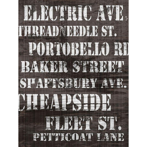 Streets of London II Gold Ornate Wood Framed Art Print with Double Matting by James, Andrea