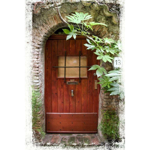 Doors of Europe XV Gold Ornate Wood Framed Art Print with Double Matting by Perry, Rachel