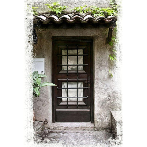 Doors of Europe XVI Gold Ornate Wood Framed Art Print with Double Matting by Perry, Rachel