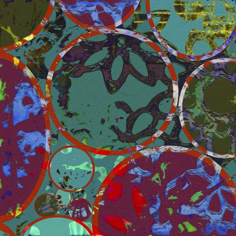 B-Jeweled Deco II Black Modern Wood Framed Art Print with Double Matting by Mountain, Ricki