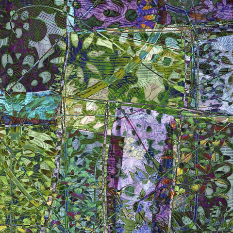 B-Jeweled Deco IV Black Ornate Wood Framed Art Print with Double Matting by Mountain, Ricki