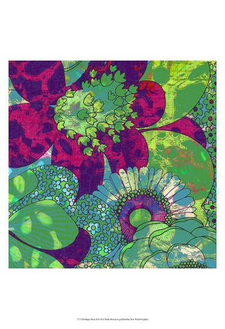 Oopsy Daisy II Black Ornate Wood Framed Art Print with Double Matting by Mountain, Ricki