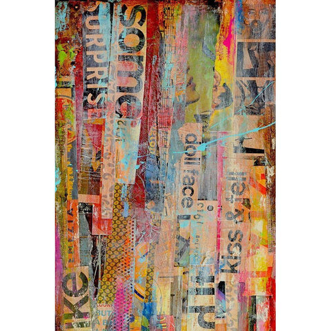 Metro Mix II White Modern Wood Framed Art Print by Ashley, Erin