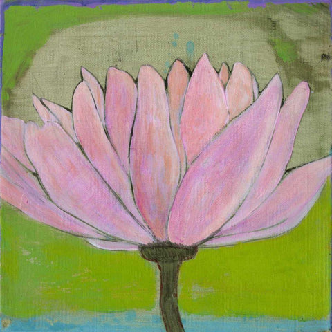 Bliss Lotus II Black Ornate Wood Framed Art Print with Double Matting by Fuchs, Jodi