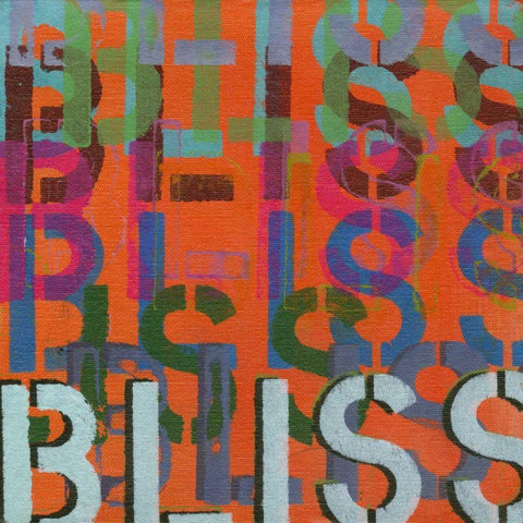 Bliss White Modern Wood Framed Art Print with Double Matting by Fuchs, Jodi