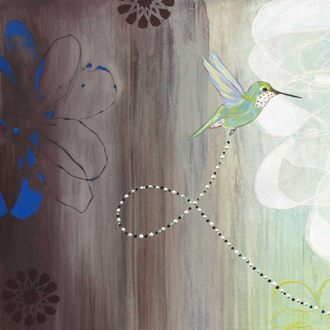 Connected I Black Modern Wood Framed Art Print by Fuchs, Jodi