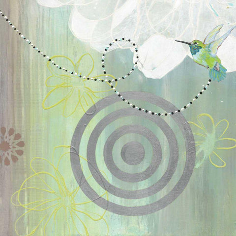 Connected II Gold Ornate Wood Framed Art Print with Double Matting by Fuchs, Jodi