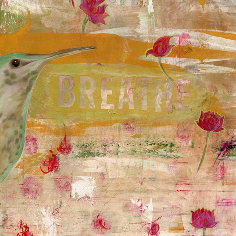 Breathe II Gold Ornate Wood Framed Art Print with Double Matting by Fuchs, Jodi