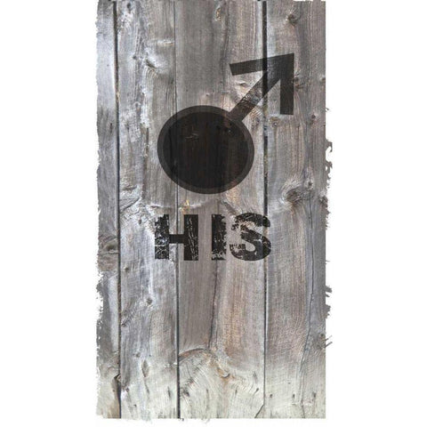 His-n-Hers II White Modern Wood Framed Art Print by James, Andrea