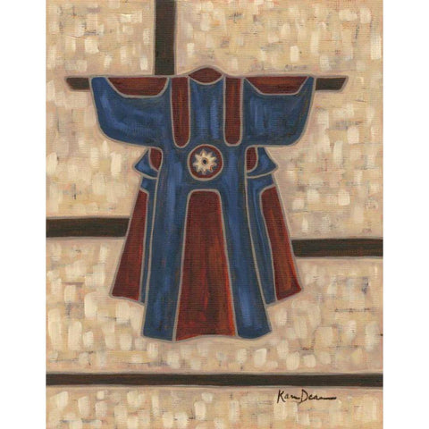 Primary Kimono I White Modern Wood Framed Art Print by Deans, Karen