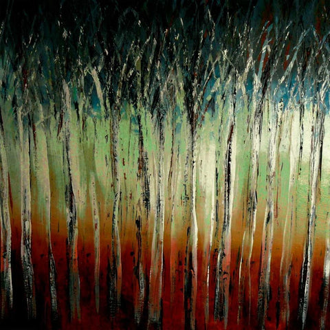 Sunrise Black Modern Wood Framed Art Print with Double Matting by Harrington, Danielle