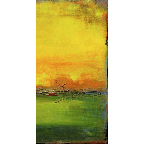 Lime Wire II Black Modern Wood Framed Art Print by Ashley, Erin