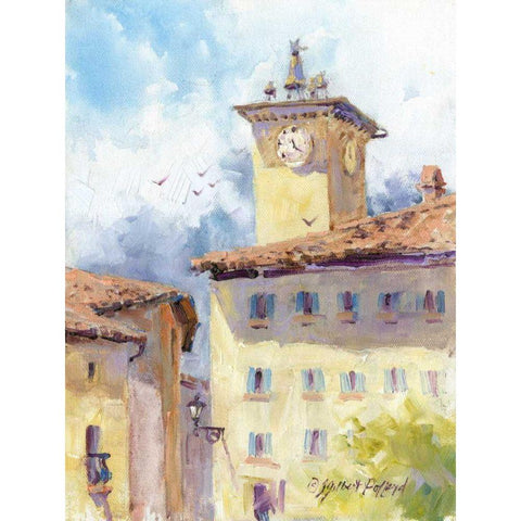 Mission Impression II Black Modern Wood Framed Art Print with Double Matting by Pollard, Julie G.