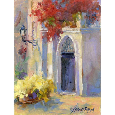 Mission Impression III Gold Ornate Wood Framed Art Print with Double Matting by Pollard, Julie G.