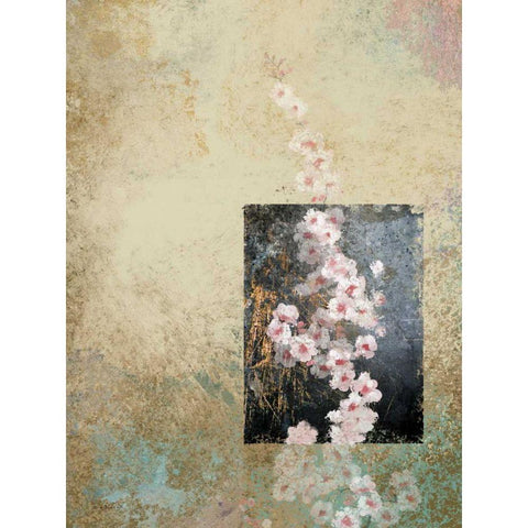Cherry Blossom Abstract IV White Modern Wood Framed Art Print by Novak, Rick