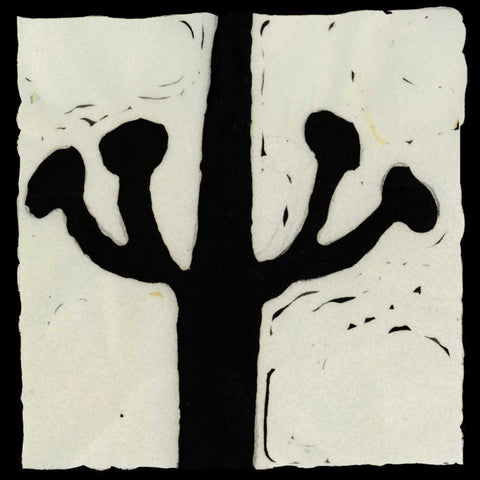 Profile II Black Modern Wood Framed Art Print with Double Matting by Davis, Andrea