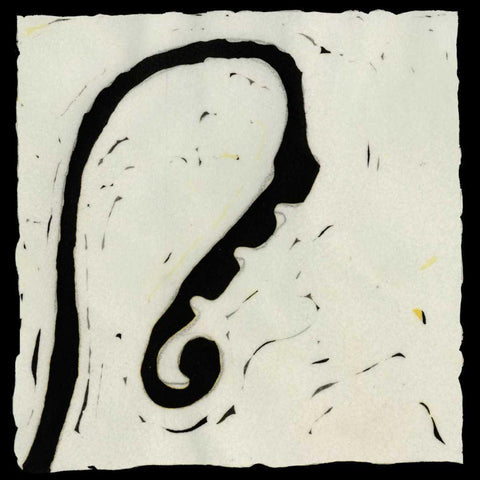 Profile IV Black Modern Wood Framed Art Print by Davis, Andrea