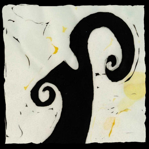 Profile V Black Modern Wood Framed Art Print by Davis, Andrea