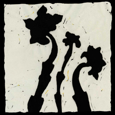 Profile VI Black Modern Wood Framed Art Print with Double Matting by Davis, Andrea