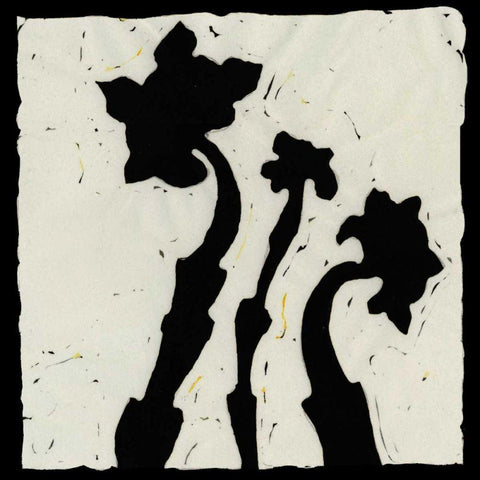 Profile VI White Modern Wood Framed Art Print with Double Matting by Davis, Andrea