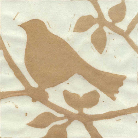 Tea Bird I Black Modern Wood Framed Art Print with Double Matting by Davis, Andrea