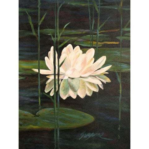 Tranquility II White Modern Wood Framed Art Print by Wilkins, Suzanne