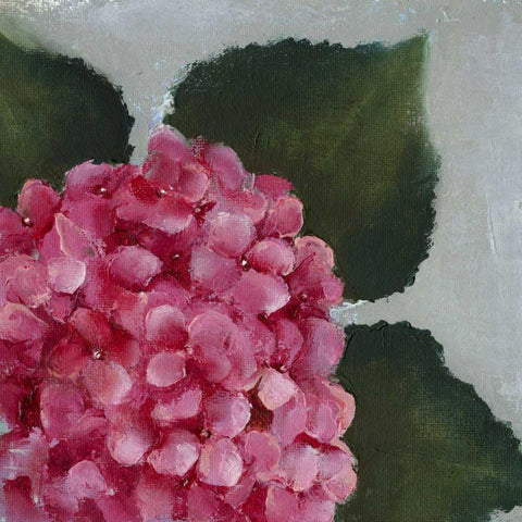 Hydrangea Detail II Black Modern Wood Framed Art Print by Nichols, Liz