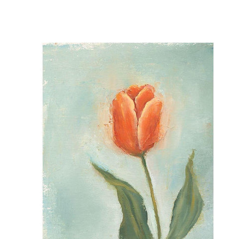 Painted Tulips V Gold Ornate Wood Framed Art Print with Double Matting by Nichols, Liz