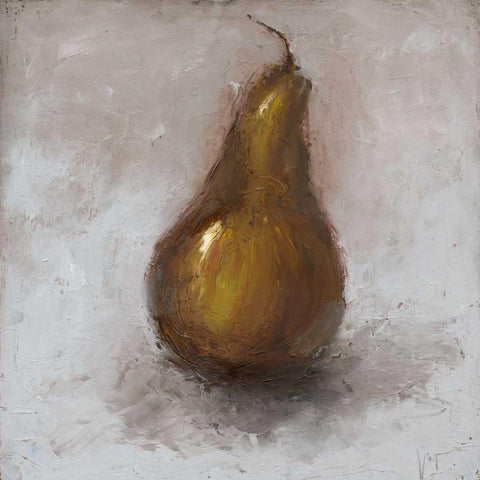 Painted Fruit II Black Modern Wood Framed Art Print with Double Matting by Nichols, Liz