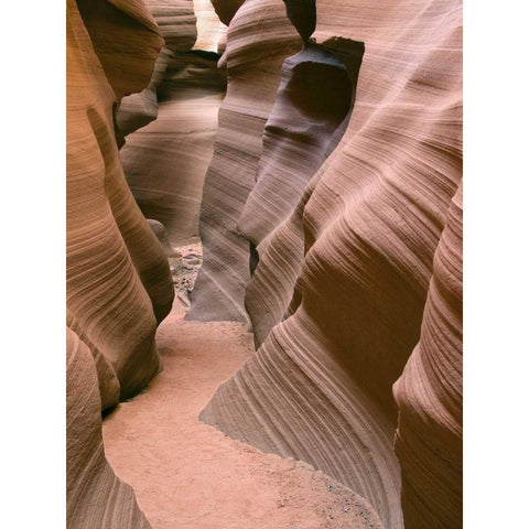 Antelope Canyon V Black Modern Wood Framed Art Print with Double Matting by Chester, Colby