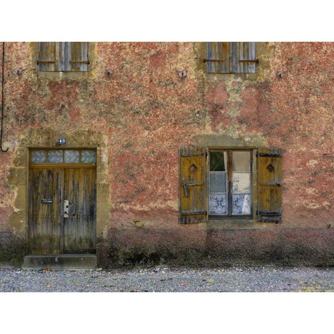 Lupiac House III Black Modern Wood Framed Art Print with Double Matting by Chester, Colby