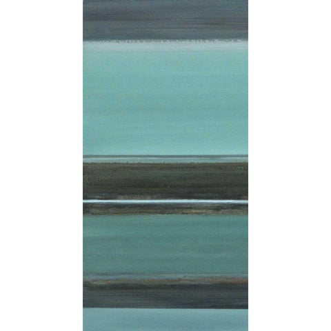 Falling Water I White Modern Wood Framed Art Print by Green-Aldridge, W.