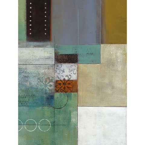 Cosmopolitan Abstract II Black Modern Wood Framed Art Print by Green-Aldridge, W.