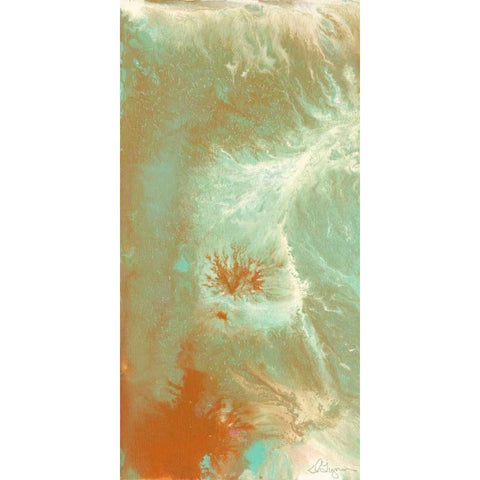 Ozone I White Modern Wood Framed Art Print by Roll, Dlynn