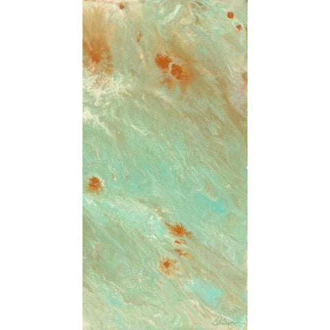 Ozone II Black Modern Wood Framed Art Print with Double Matting by Roll, Dlynn