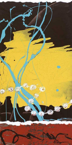 Pearls II Black Ornate Wood Framed Art Print with Double Matting by Roll, Dlynn